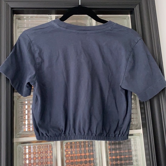 Aritzia WILFRED PIAF Crop T Shirt - Navy Size S - Picture 7 of 8